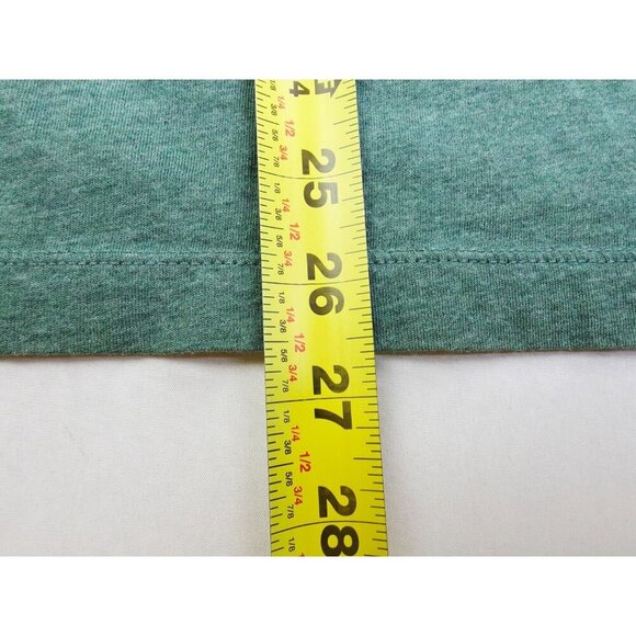 J. Crew Authentic Broken In Sz Medium Green V Neck Knit Goods Cotton Fashion Tee - Picture 8 of 9